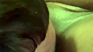 next door ebony babe bends over bed for pov doggystyle pounding and suck