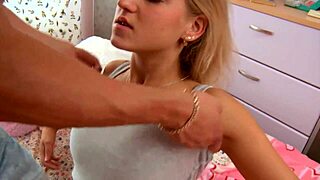 i finally earned my a+ by taking anal from tutor with deepthroat and cumshot on big tits