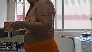 Shorts Pulled Aside Flashing Craving Hard Cock in Public Exhibition Tease