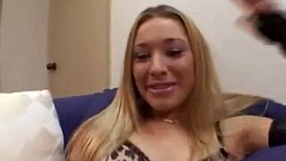 Kayla Marie Gags on Cock. Tongue Licks Balls Deep!