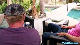 Rahyndee's pussy licked teasingly then fucked doggystyle in heels