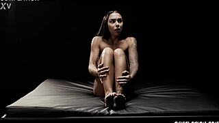 black angel latina cum slut gets extreme creampie cumflation with blasting squirt!!