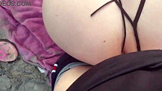 Panties Beach Stroll Becomes Paid Fuck Fest