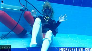 Horny Skinny Ashlee Rose Slut Dresses for Underwater Cock Tease