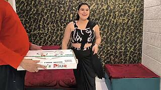 Pizza Delivery Guy Ravages Busty Indian Lady Hard