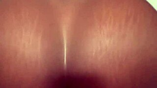 next door ebony babe bends over bed for pov doggystyle pounding and suck