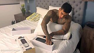 Stepmother's gift for stepfather leads to athletic son fucking her big tits and tight pussy passionately