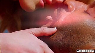 bbc-hungry blonde milf charlie bent over devours ex-boyfriend's monster cock with deepthroat blowjob ball licking then rides cowgirl to creampie