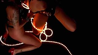 Avy Lee Roth and lesbian friend loving dildos up their big tit asses?