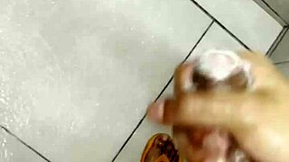 trying my first gym bathroom masturbation session feels so dirty and thrilling