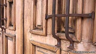 milf of the year bound tight in bdsm ropes begging for rough slave fucking