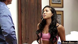 Doggystyled Stepteen Craves More Hard Cock Thrusts