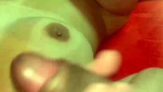 Jerking my cuck while his buddy preps my ass pussy for anal pounding