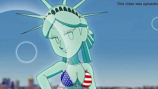 Lady celebrates freedom day 2021 with casual outdoor gathering vibes