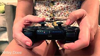 wife skips panties flashing shaved pussy for homemade fingering