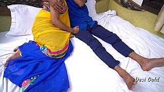 the horny indian wife sneaks over to fuck her young neighbor lover rough and hard