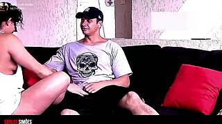 macho gostoso botando no cuzinho of submissive latina beauty