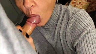 damn this amateur wife slurps cock and gulps down that fresh load right in her mouth