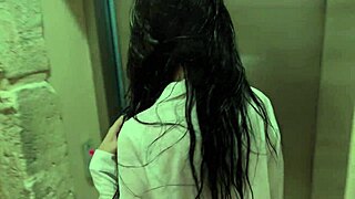 Fucked Black-Haired Vacation Stranger Doggy and Filled Her Mouth