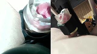 i start my morning session but this woman grabs control with her dildo and makes me cum so fast... didnt expect that!