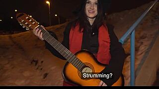 street pickup of brunette melany mendes with those huge tits reality fun 😍🍒