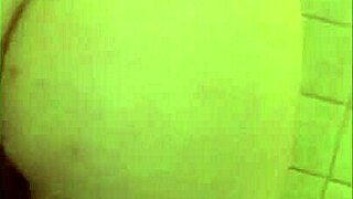 Amateur Babe Shaves Hairless Wet Pussy in Hotel Shower Bathing Spreading Legs for Homemade Closeup View