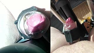 i start my morning session but this woman grabs control with her dildo and makes me cum so fast... didnt expect that!