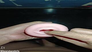 Kissy me gives sloppy deepthroat blowjob close up on desk cumshot facial trailer