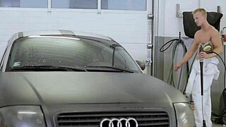 Adorable Teen Sucks and Rides Charming Stud's Nasty Cunt-Lovestick in Rough Hardcore Orgasms with Couple