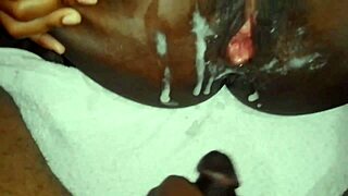 stepbrother pounds stepsister's shaved pussy rough creampie mastermeat1