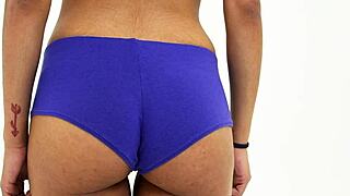 Khalifas Vintage Ebony Teen Ass Shakes in Retro Black Action