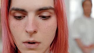 Shemale Ts Foxxy's Boobs Bounce in Ripped-Clothes 4some with Hardcore Group Fucking