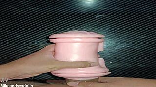 Kissy me gives sloppy deepthroat blowjob close up on desk cumshot facial trailer