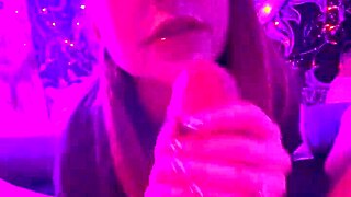 Laney Grey's Passionate Late-Night Cock Sucking POV Melts Hearts with Brad Newman