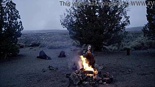 Cosplay Fantasy Baremaidens Campire Masturbates Outdoors in Costume