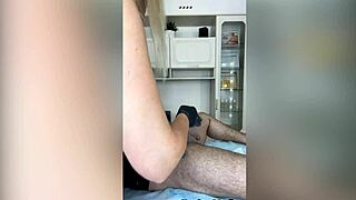 Deep Bikini Depilation Makes Horny Russian Milf Client Cum Hard