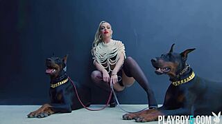 Round Ass Blonde Teen Allie Nicole Strips Posing for Playboy Centerfold