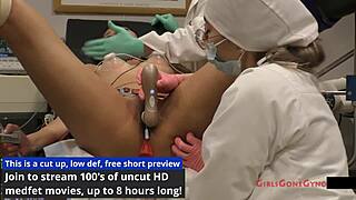 Channy Crossfire squirts hard from nurse toys in orgasm research