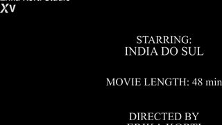 Beautiful baby india do sul handles intense double action from three powerful guys eks669