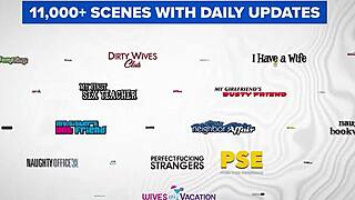 Violet Voss perfect body rides big cock cowgirl wet pussy deepthroat