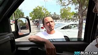 Courtney Cummz craves black dick deep in every hole on the bus