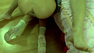 hey check this brunette teen's ass gettin pounded hard by big cock