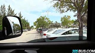 Courtney Cummz craves black dick deep in every hole on the bus