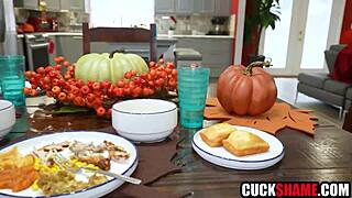 Latina milf, watch your hubby watch me fuck his wife with bbc on thanksgiving!