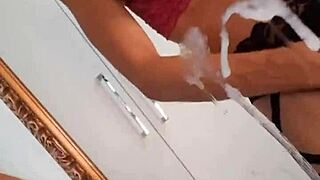 check out paloma veiga cumming hard with her 24cm cock