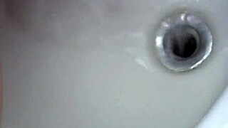 Chubby Old Lady's Desperate Broomstick Masturbation Bliss Overwhelms Her