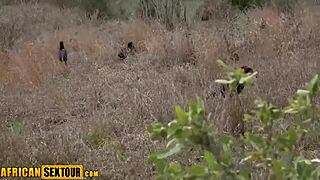 Horny African teen Awahle takes wild pussy pounding on her perfect big ass