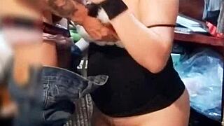 Neighbor Catches Me Dressing as Whore! Licks Ass I Suck Dick