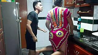 Trying Stepmom's Juicy Pussy in Kitchen Missionary Full Video