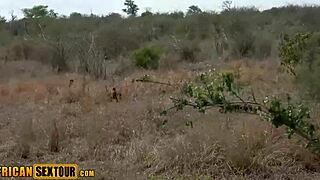 Horny African teen Awahle takes wild pussy pounding on her perfect big ass